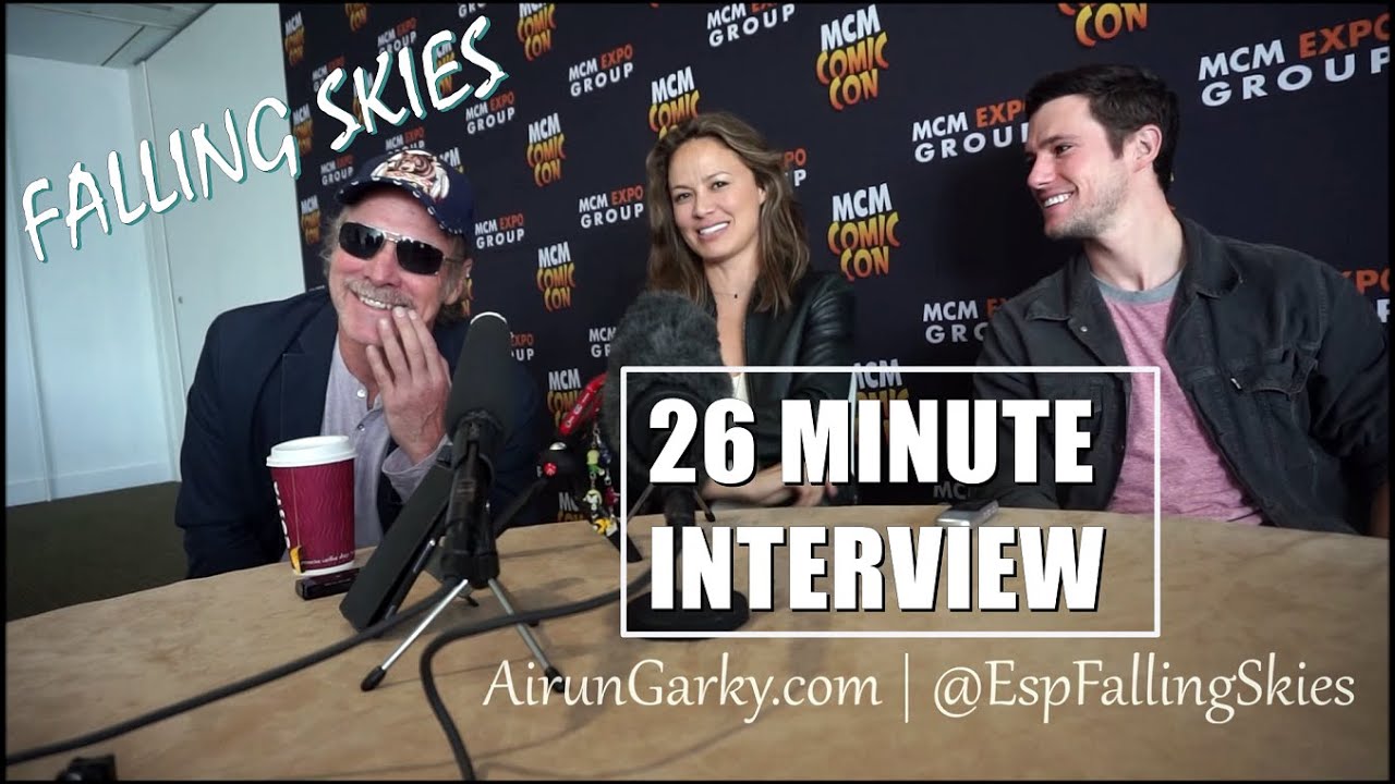 SPOILERS Falling Skies 26 Minute Interview Drew Roy, Moon Bloodgood, Will Patton.