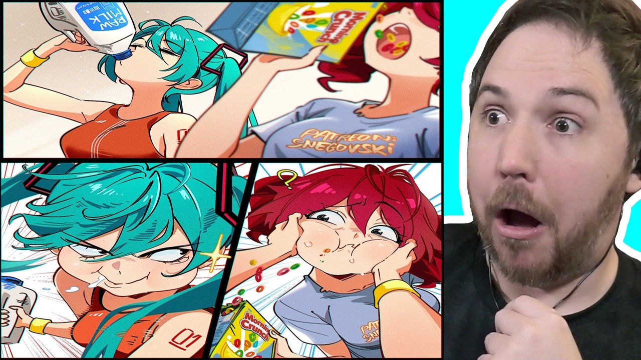 MIKU HAS THE MOST INTENSE WAY OF MAKING A BOWL OF CEREAL - Lost Pause Reddit