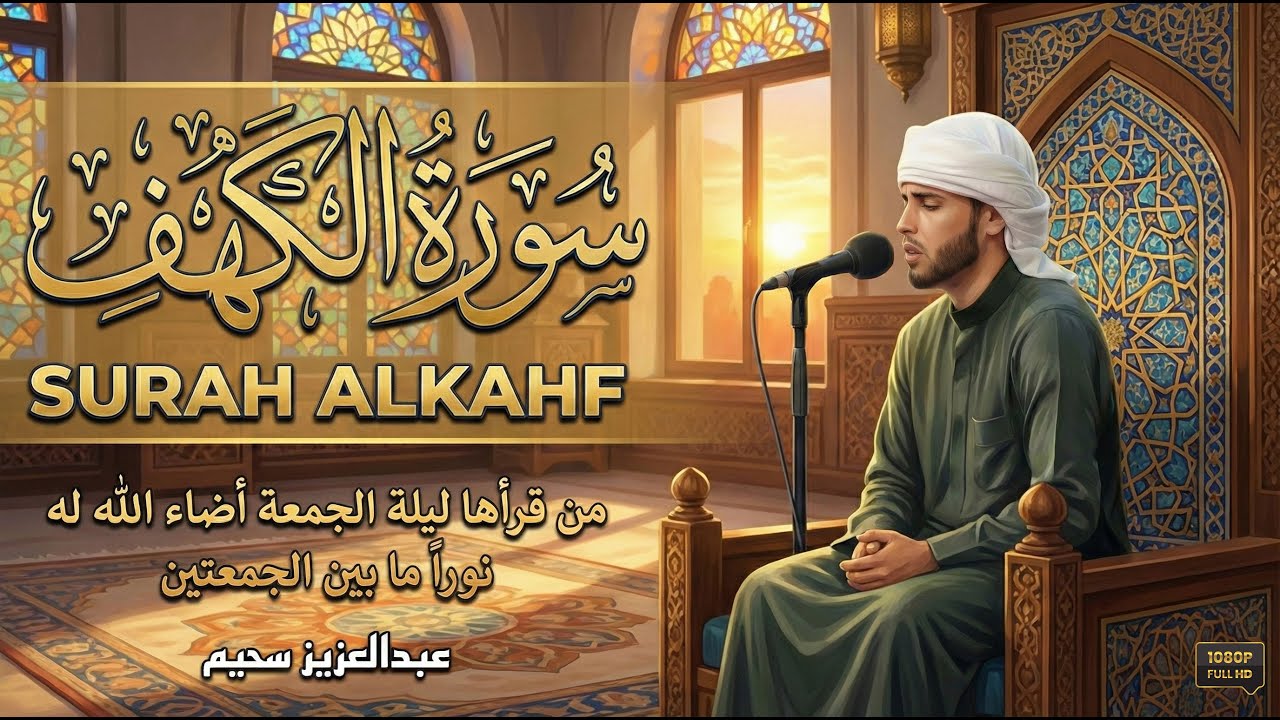 سورة الكهف كاملة أجمل تلاوة هادئة راحة وسكينة وهدوء | القارئ عبدالعزيز سحيم | Sourat Al kahf,