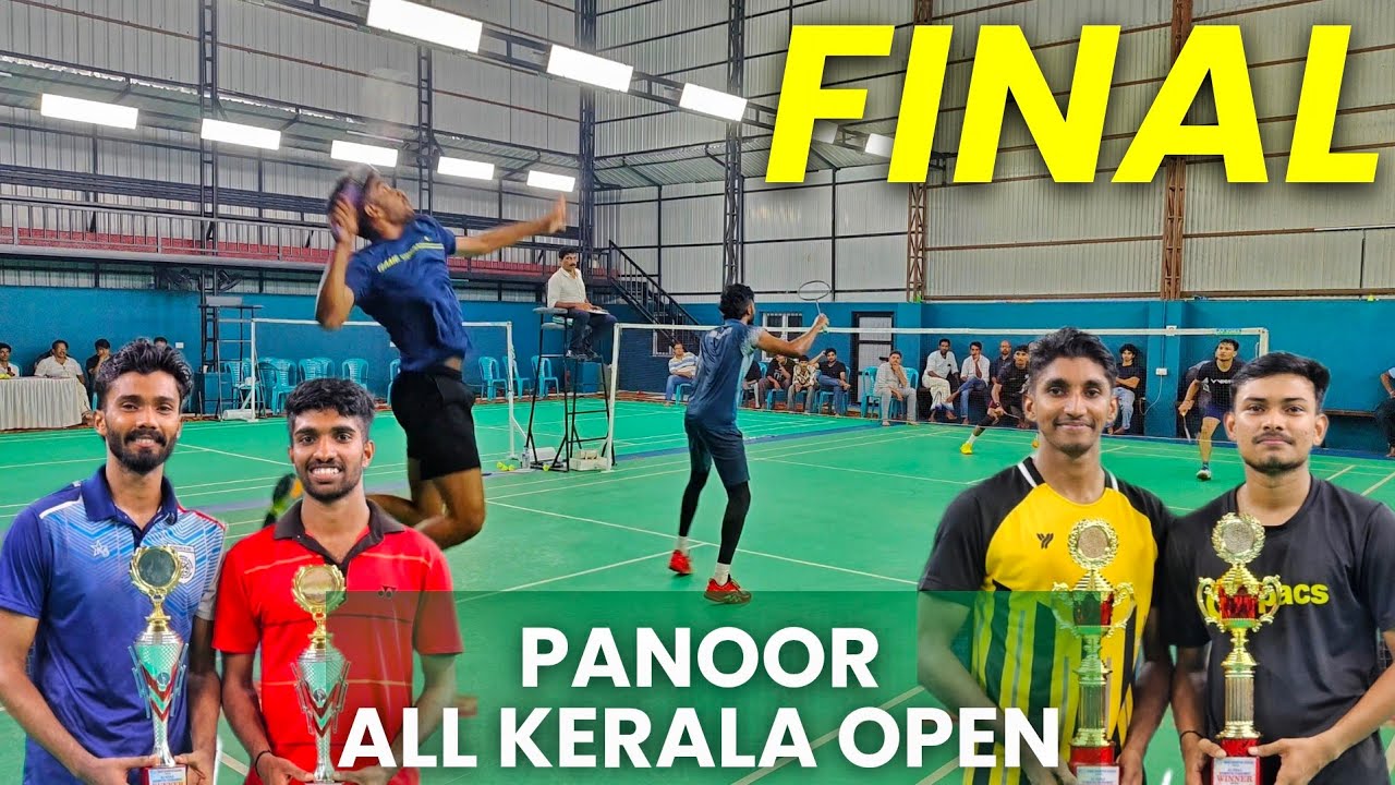 AMBILI/SARANG VS SHANU/NAVANEETH -PANOOR ALL KERALA OPEN BADMINTON TOURNAMENT MEN'S DOUBLES FINAL