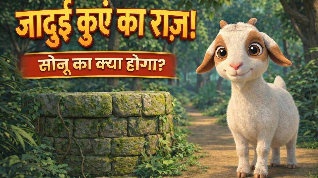 सोनू बकरी और लालच का कुआँ 😱 | Moral Story in Hindi | Kids Story