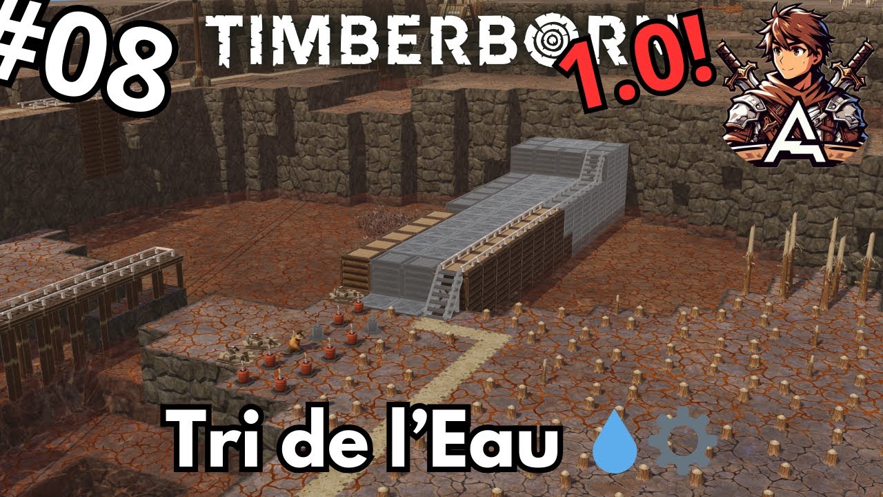 Timberborn FR Ep.8 – Début du Tri de l’Eau pour un Barrage Autonome 💧🏗️