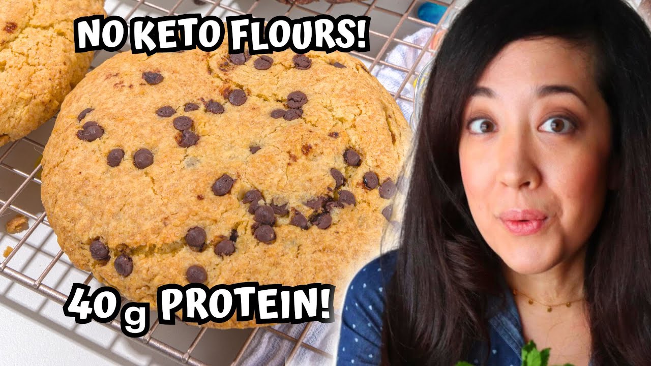 Try These Giant Eggless High-Protein Low Carb Soft Cookies!