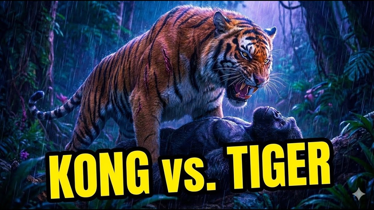 King Kong vs Giant Tiger: The Ultimate Revenge Battle (4K)
