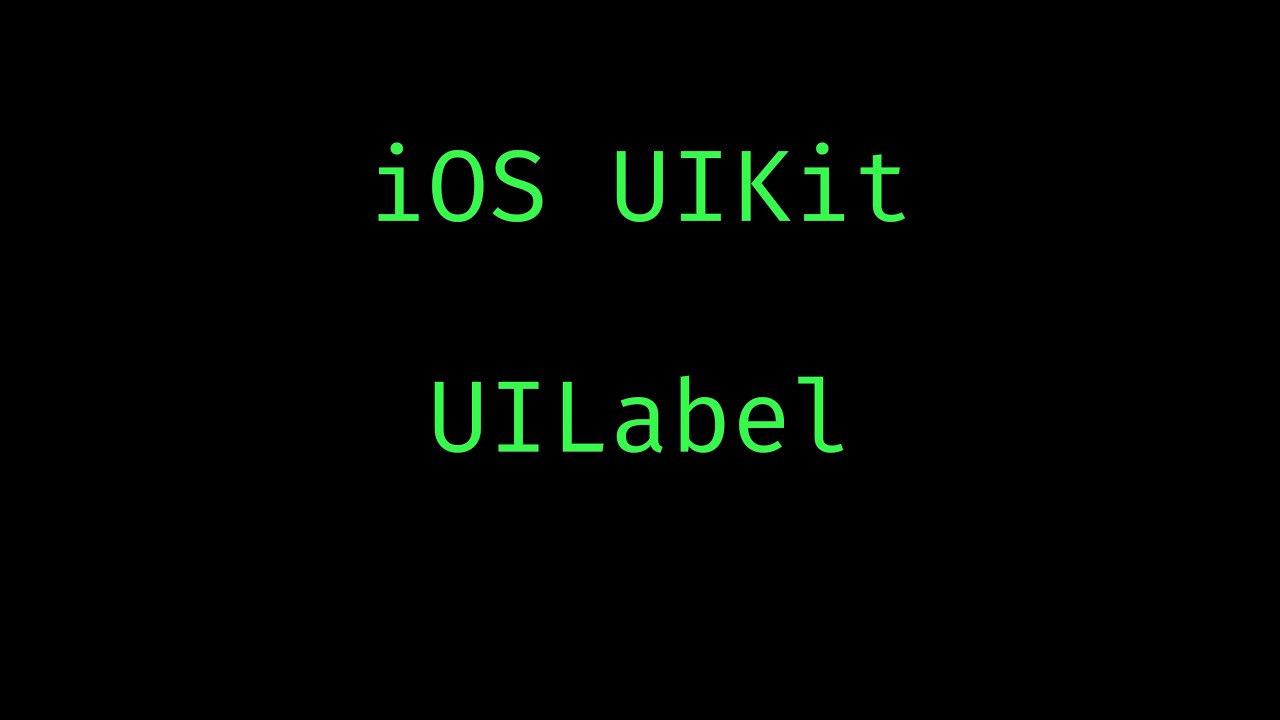 Learn iOS development. UIKit tutorial: UILabel