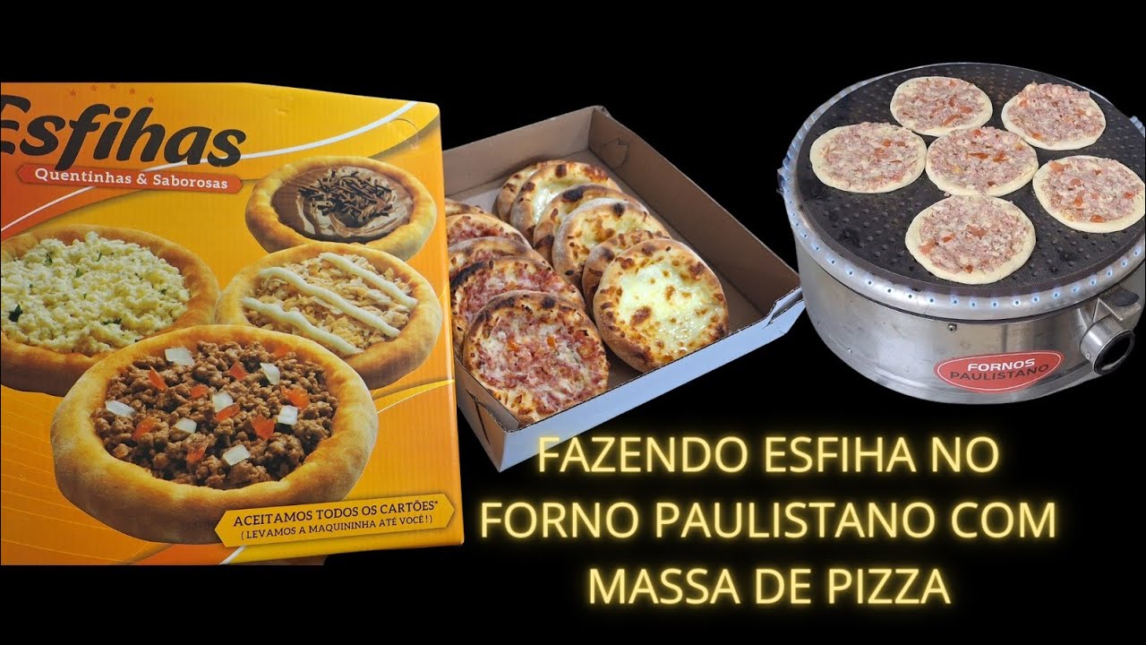 FAZENDO ESFIHA NO FORNO PAULISTANO I ESFIHA COM MASSA DE PIZZA I #329