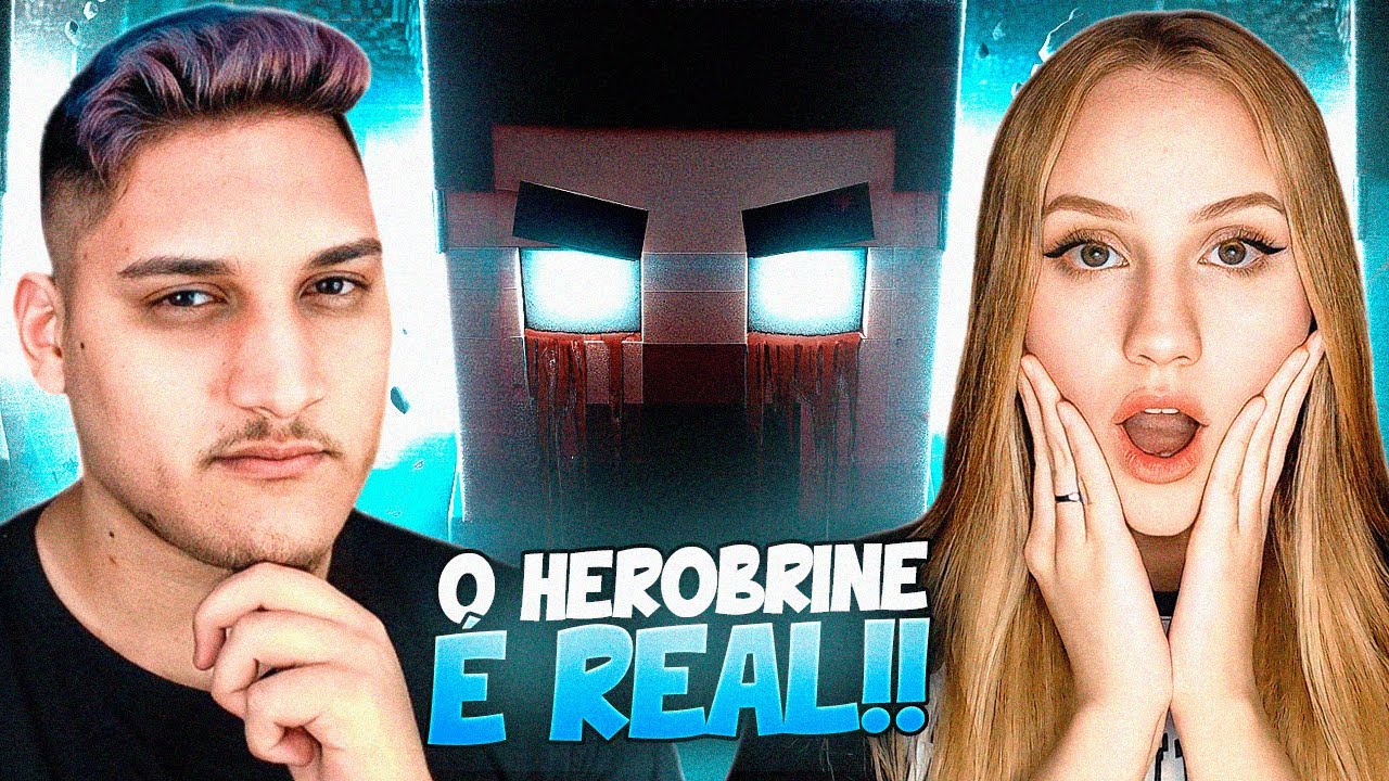 Herobrine (Minecraft) - Olhos Brancos | Okabe - REACT EM CASAL