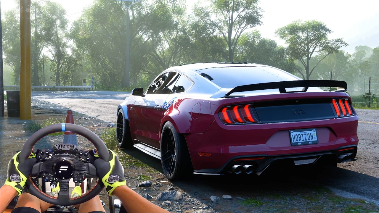 Ford Mustang RTR Spec 5 Gameplay | Forza Horizon 5 - 4K | Fanatec Wheel & Pedal Cam