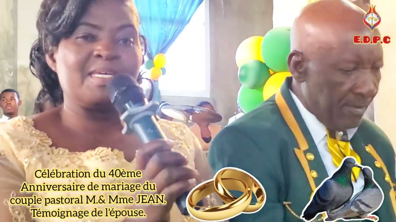 Madanm reveran Chavanne JEAN te tounen sou istwa rankont li ak pastè.(40è Ann. Mariage).