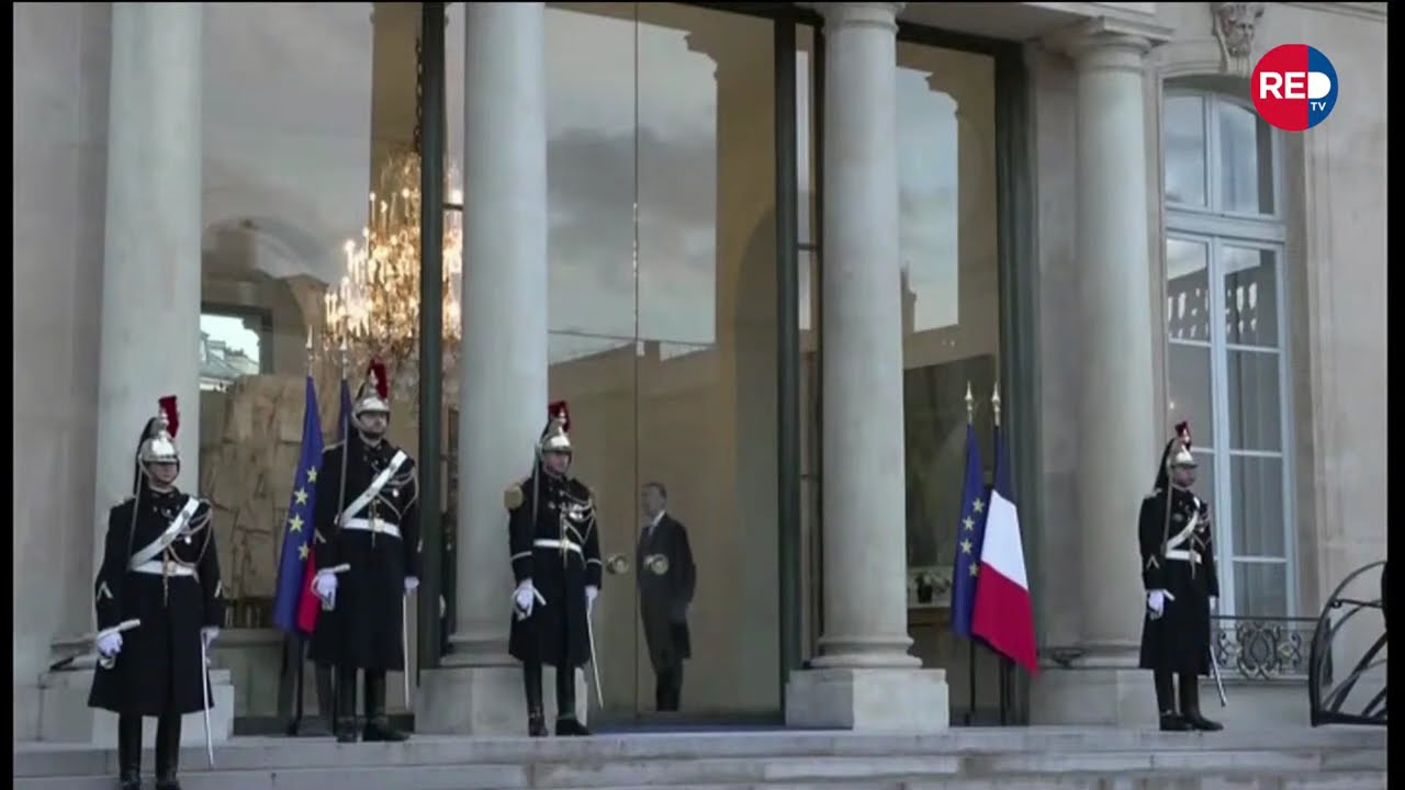 وصول الرئيس نواف سلام  الى قصر  الايليزيه