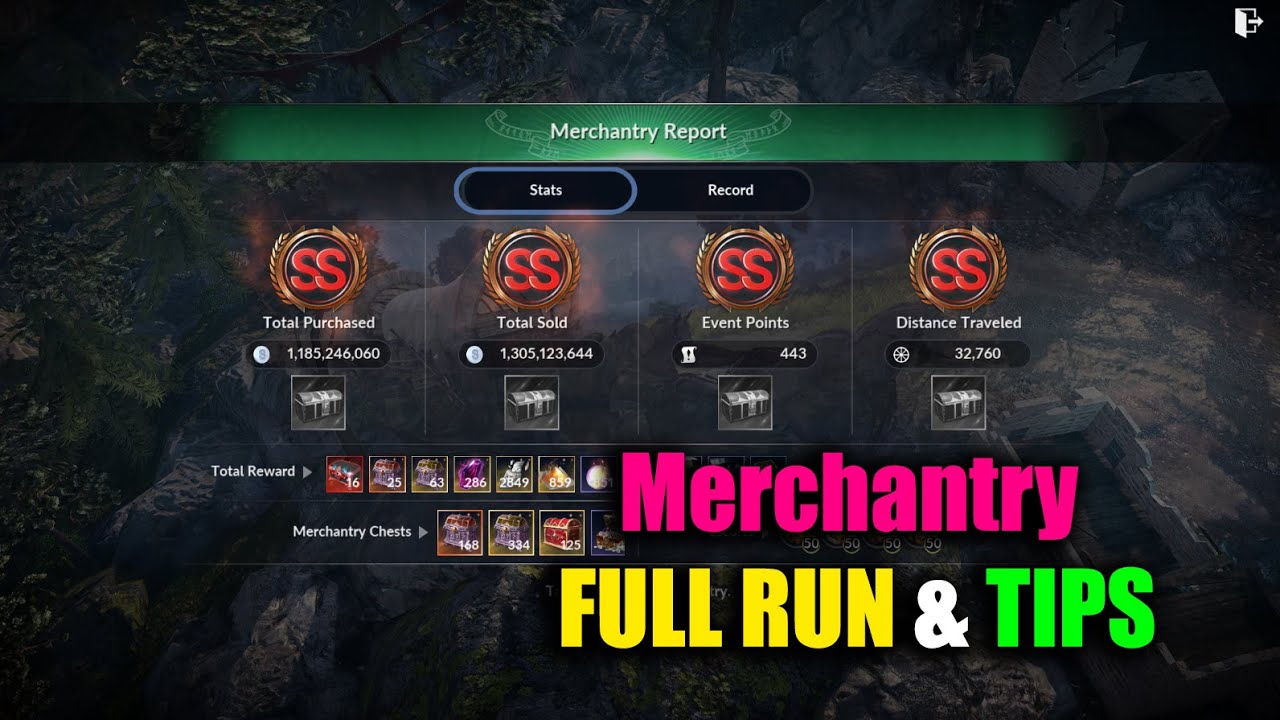 Black Desert Mobile Merchantry Mode Full Run & TIPS