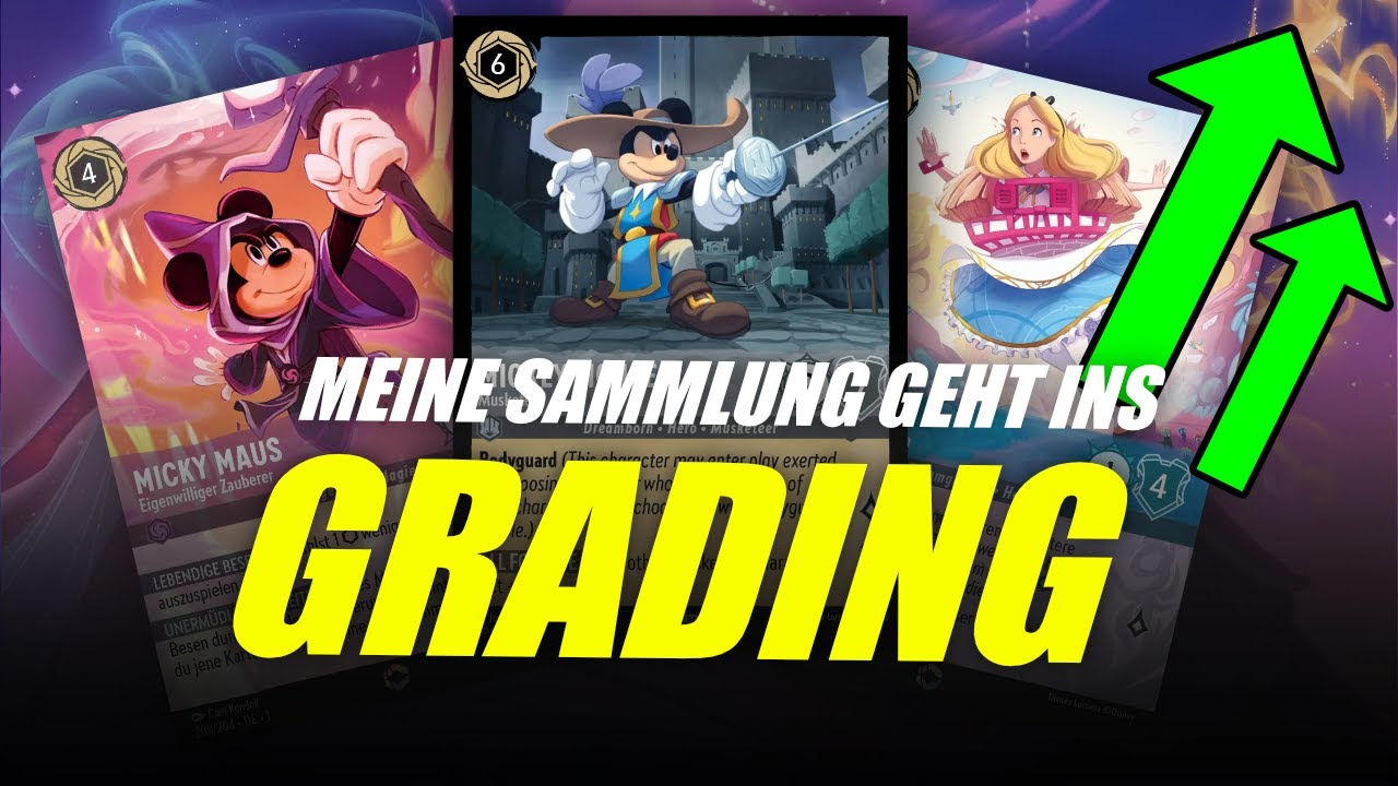 Ich schicke MEINE KARTEN zum GRADING!! | Disney Lorcana