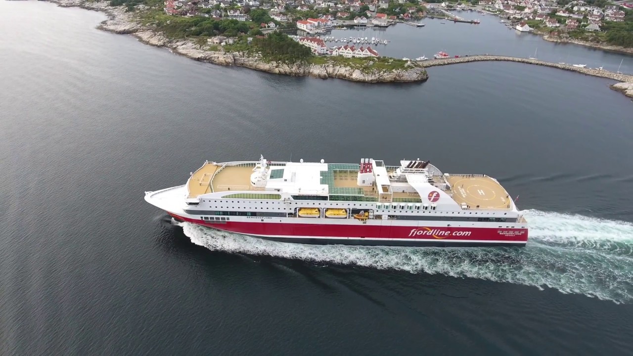 Bergensfjord - ariel (drone) view