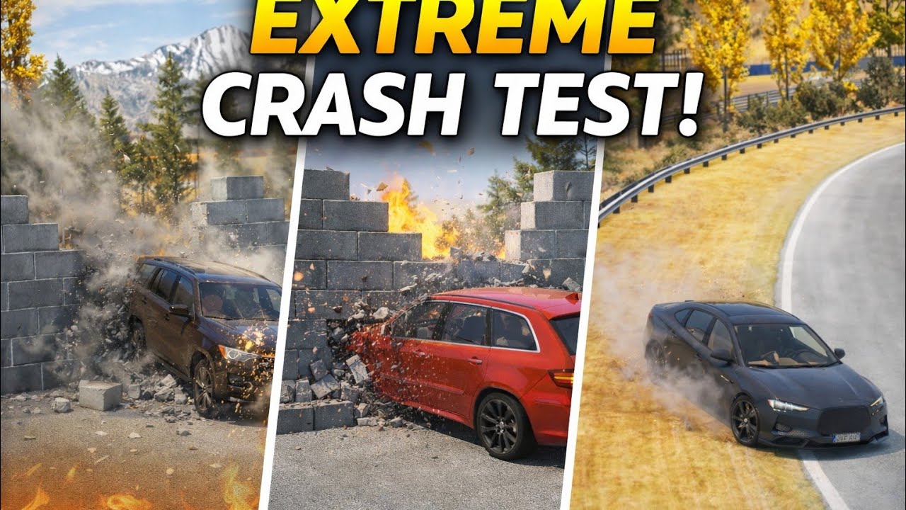 Insane Crash Test Compilation – Realistic Driving Simulation