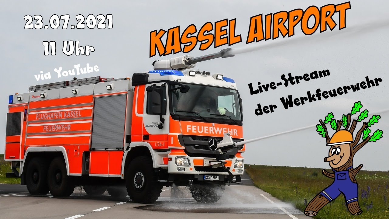 virtuelles Zeltlager - Führung Werkfeuerwehr Kassel Airport