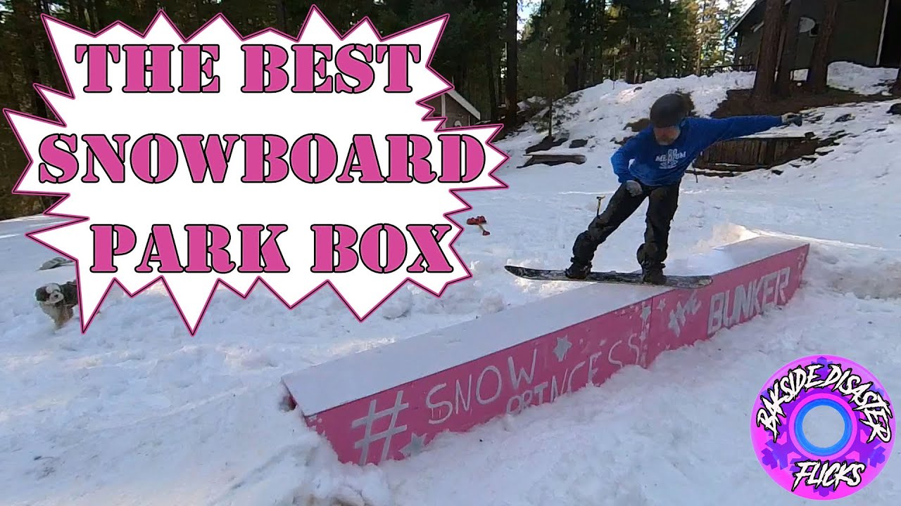 How to Build the Best DIY Snowboard Park Box!
