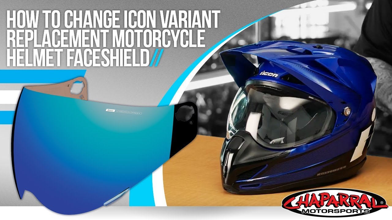 How To Change The Face Shield On Icon Variant Motorcycle Helmet at Chapmoto.com
