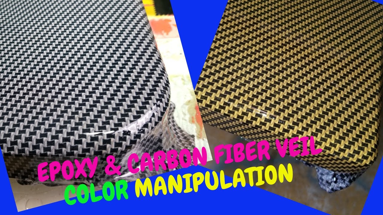Carbon fiber color manipulation using Stealth Veils & Epoxy.