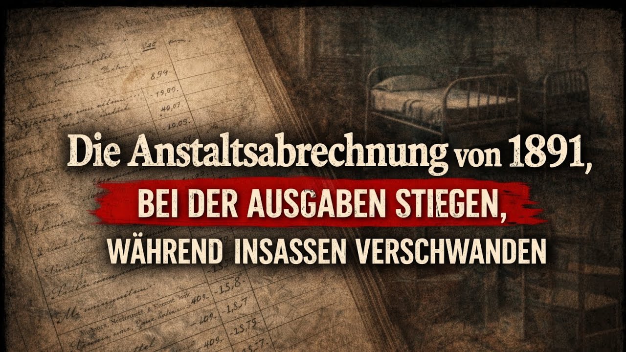 „Die Anstaltsabrechnung von 1891, bei der Ausgaben stiegen, während Insassen verschwanden„