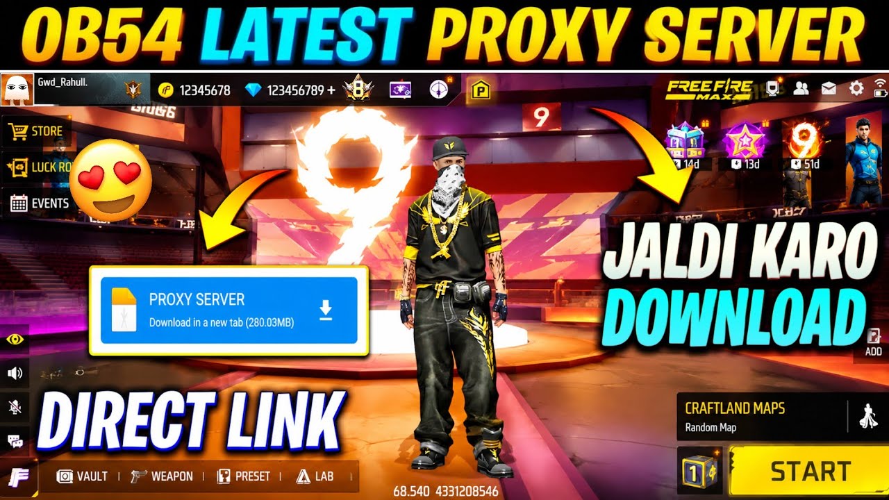 How To Download Proxy Server Free Fire || Proxy Server Kaise Download Karen || OB54 Proxy Server FF 
