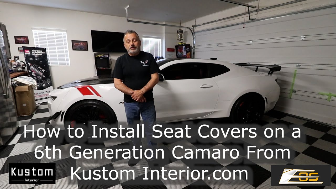 How to Install Seat Covers in a 6th Generation Camaro From Kustom Interior com
