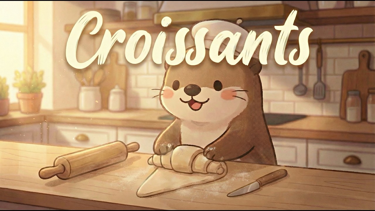 Croissants 🥐 | Cozy Paris Café Instrumental for Baking, Cooking & Coffee Shops
