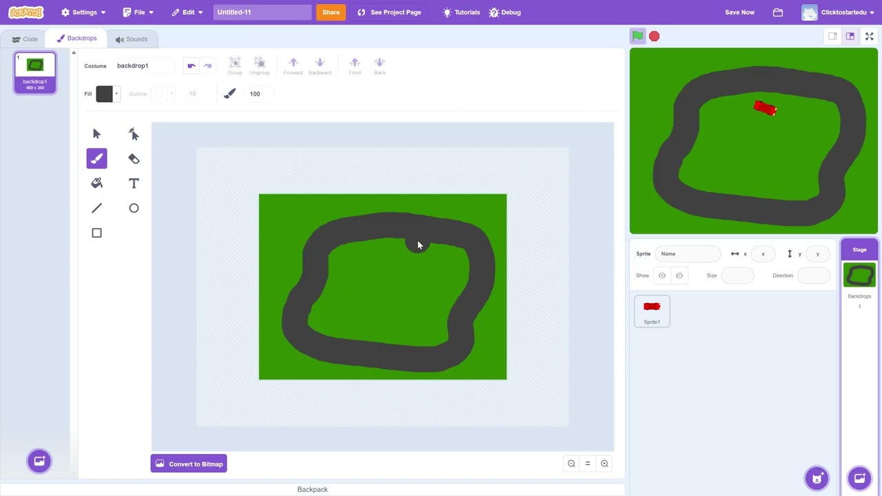 Build a 2 PLAYER top-down racing game in SCRATCH - PART 2