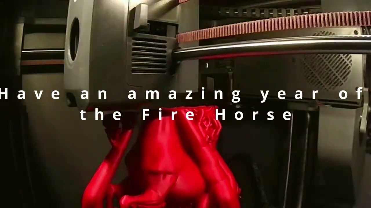 This Fire Horse 3D Print Looks Insane
