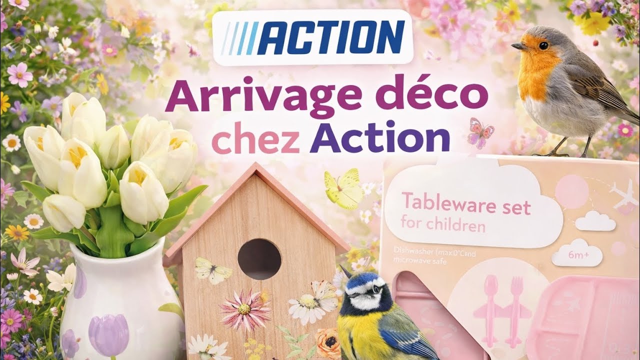 🪻Magnifique vase tulipe chez Action🌷 Arrivage du jour 🐦