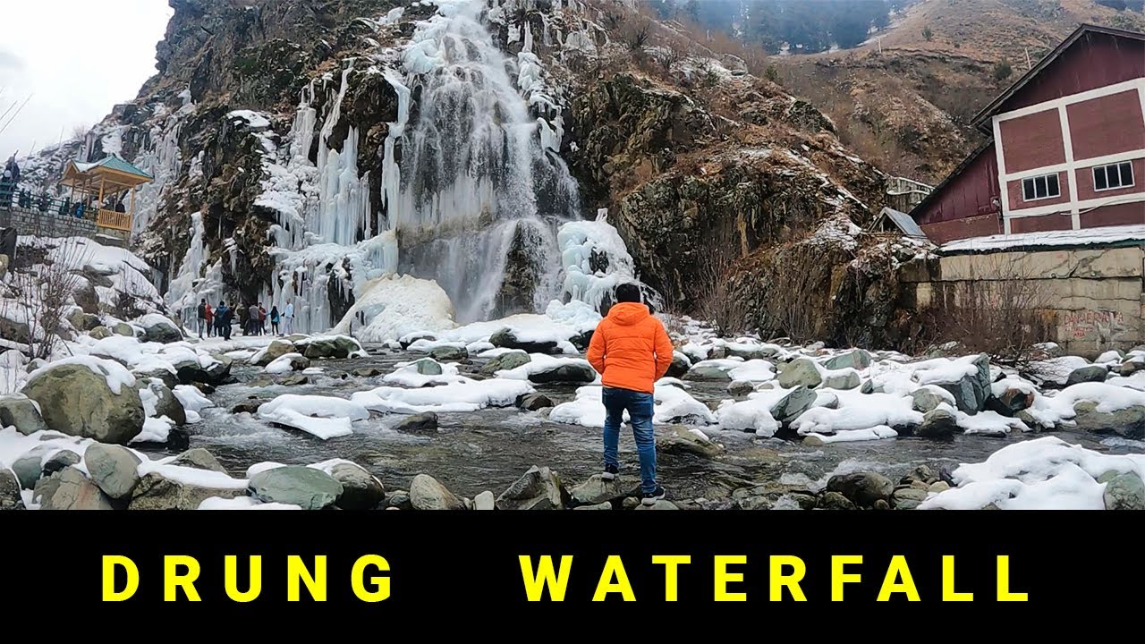 Drung Waterfall | Kashmir in Winter - Ep 4 | Drang Waterfall near Gulmarg