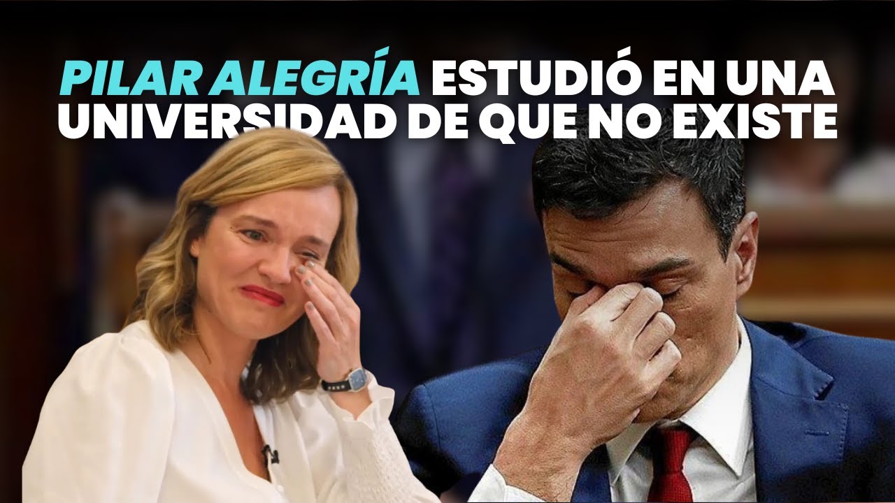 Pilar Alegría estudió en una universidad que no existe