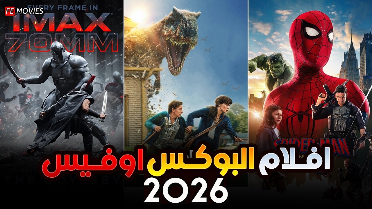بوكس أوفيس 2026 🔥 أفلام حطمت الأرقام القياسية 🤯 صراع المليارات بين Spider-Man و The Odyssey 😱