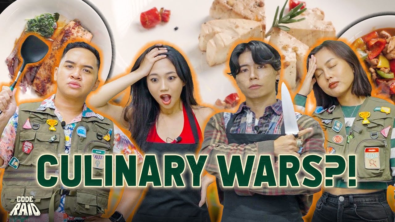 4 BEGINNER COOKS Make A Meal With RANDOM Ingredients | 🚨 CODE RAID EP 33