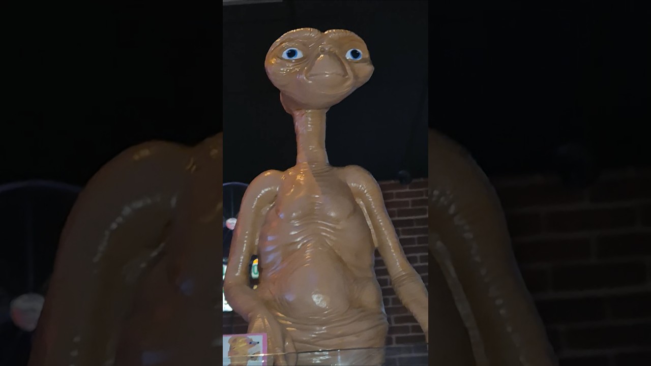 this bar was full of pop culture statues 