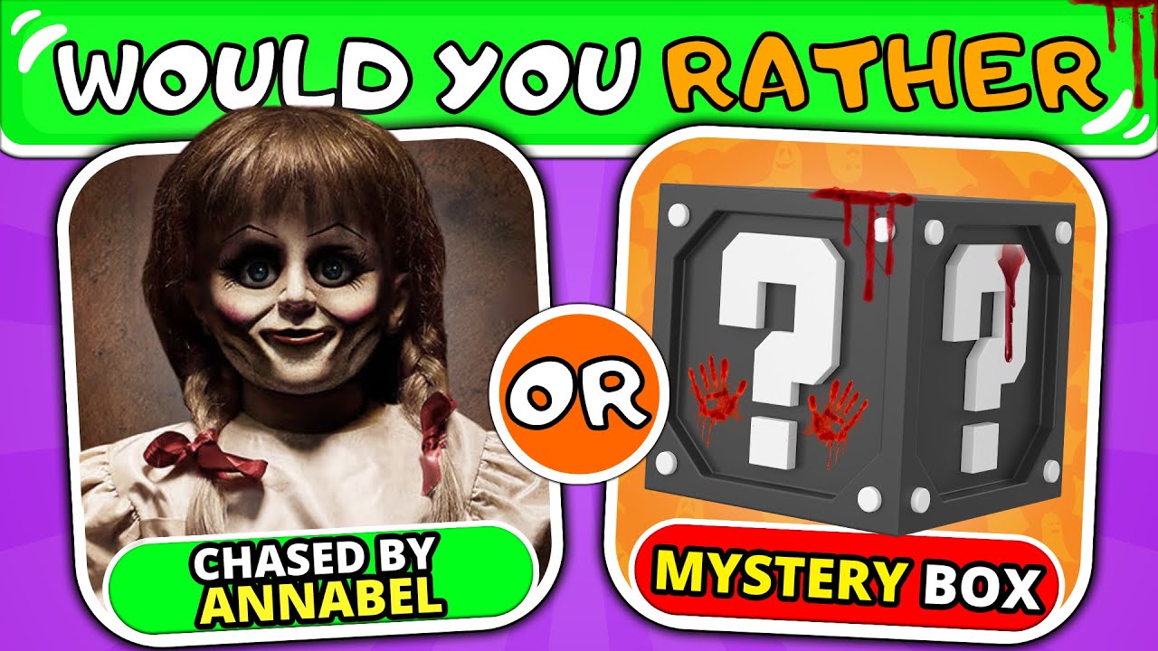 Would You Rather... Scary Mystery Box! 🤡📦 | Halloween Edition