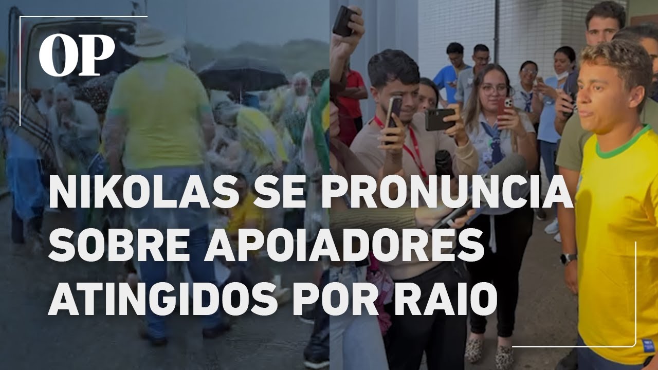 Nikolas visita atingidos por raio e fala sobre o estado de saúde dos manifestantes
