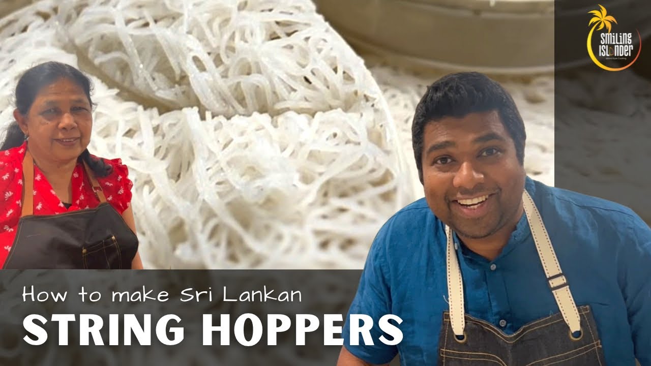 How to make String Hoppers | Sri Lankan Indiappa/ Idiappam (easy recipe)