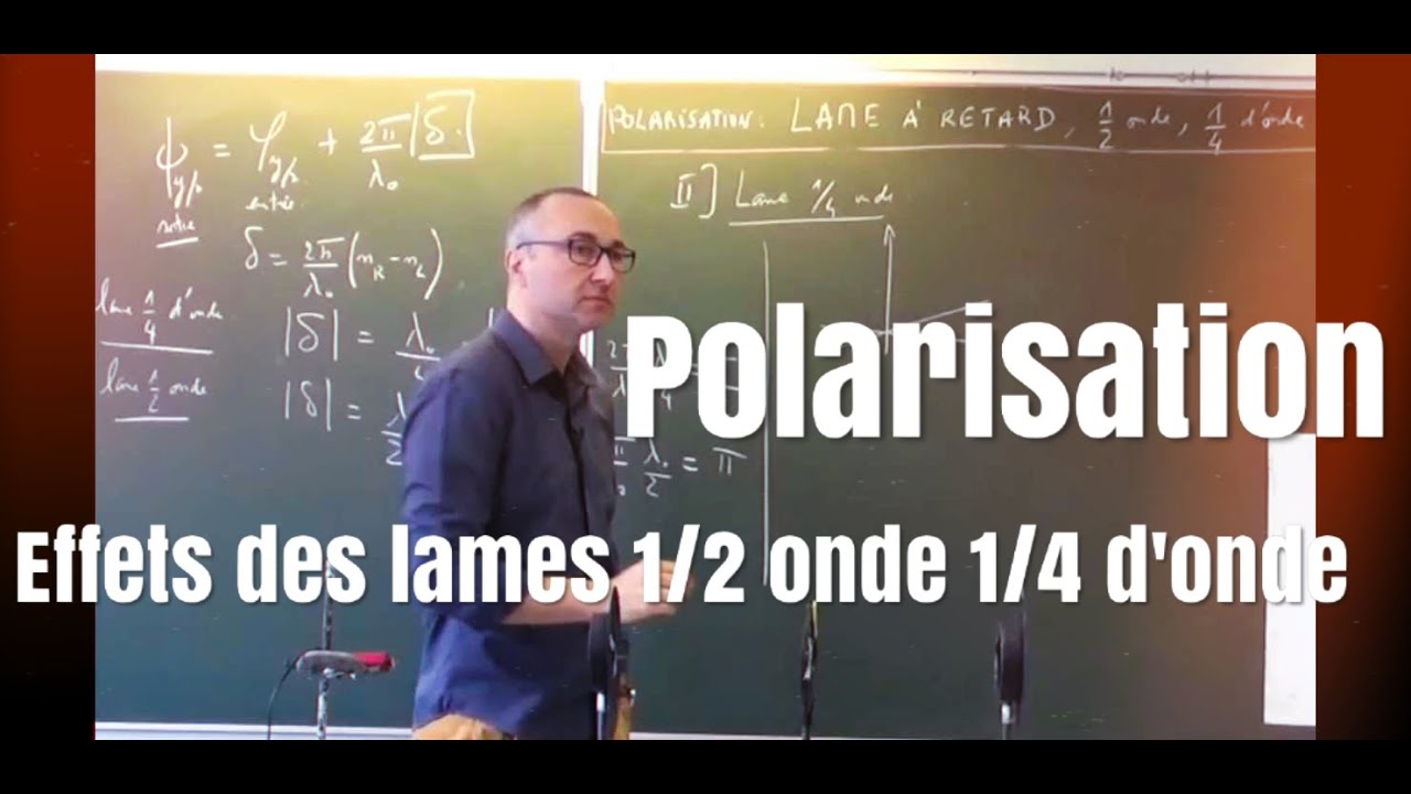 MP/PC/PSI-effets des lames 1/4 et 1/2 onde- Polarisation(5/10)