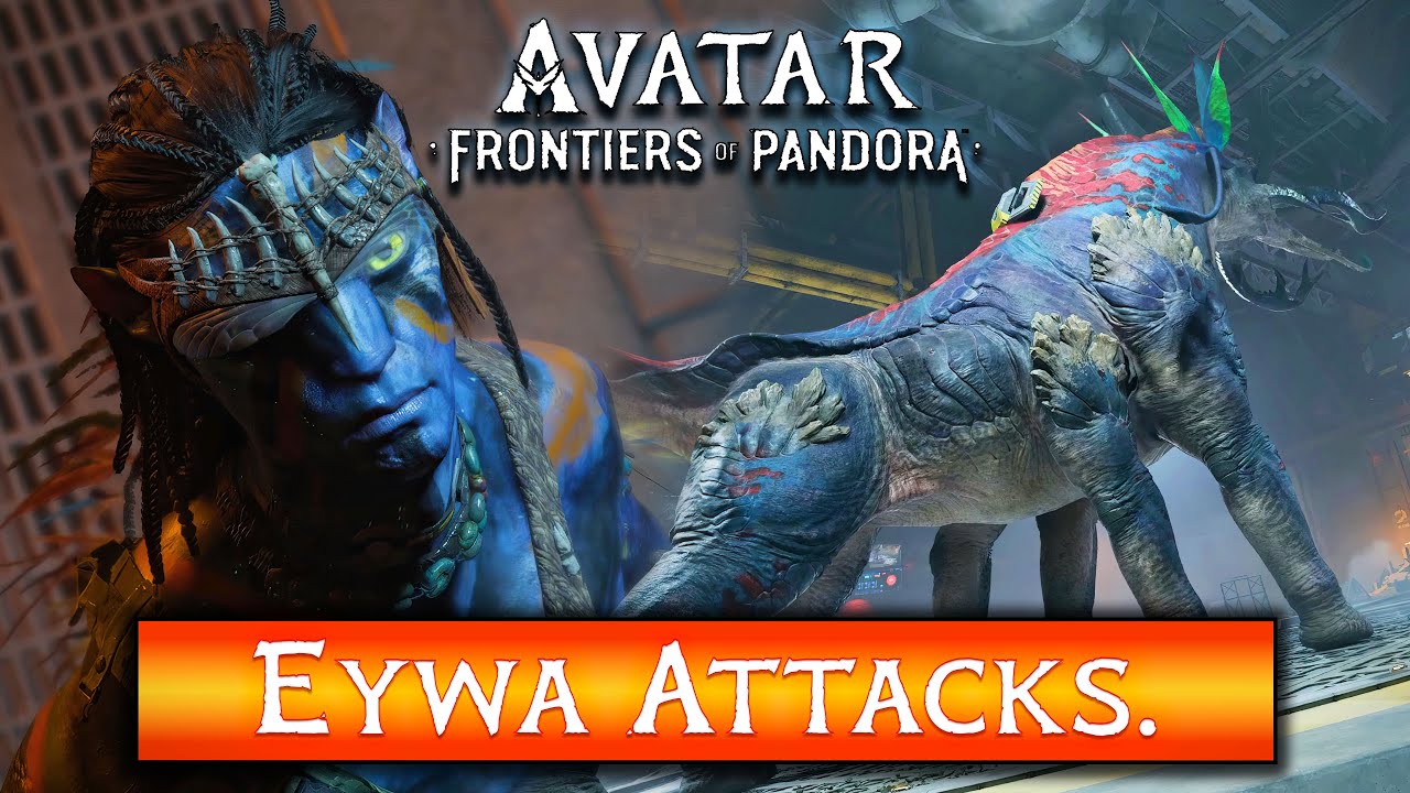 Avatar Frontiers of Pandora | From the Ashes Cutscene | Fireback Mastodon & So'lek Destroy RDA Base