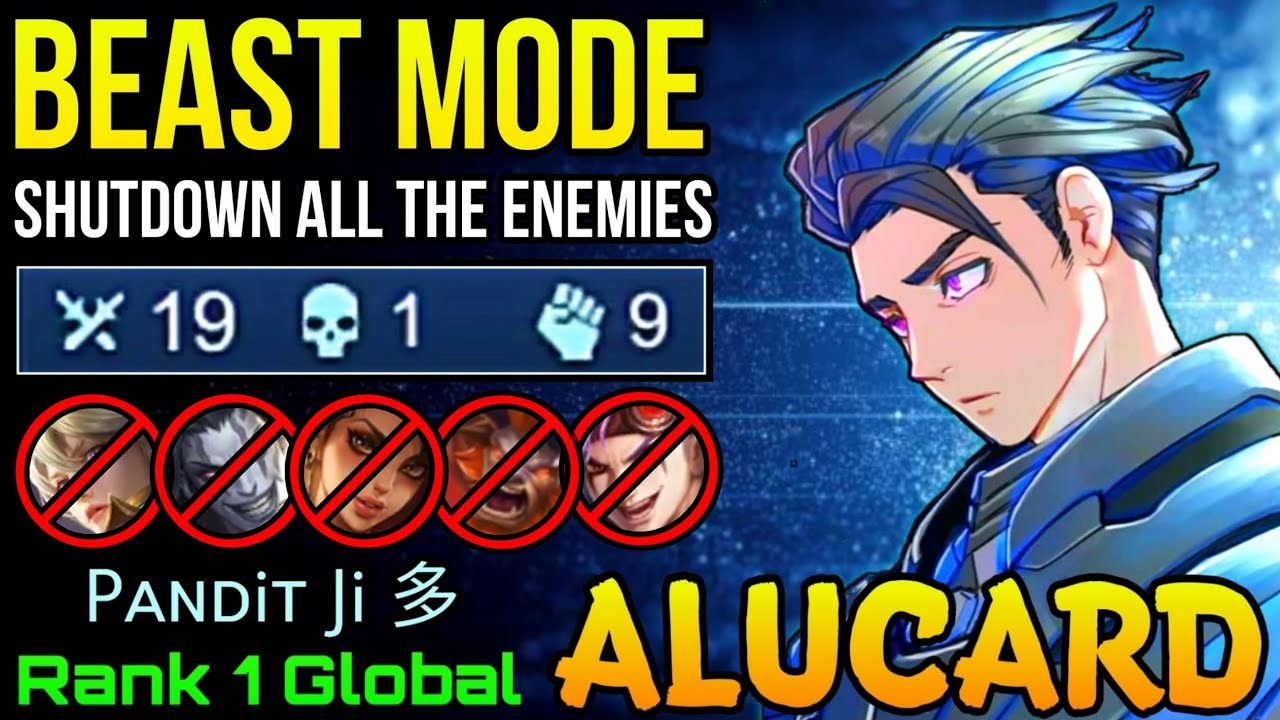 BEAST MODE Alucard Insane 19 Kills!! - Top 1 Global Alucard by Pᴀɴᴅiᴛ Ji 多 - MLBB
