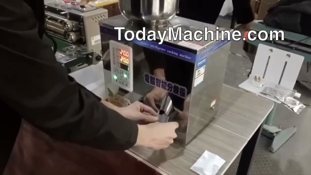 Mini Vibration Semi Automatic 10 1000g coffee pellet Weighing and Filling Machine
