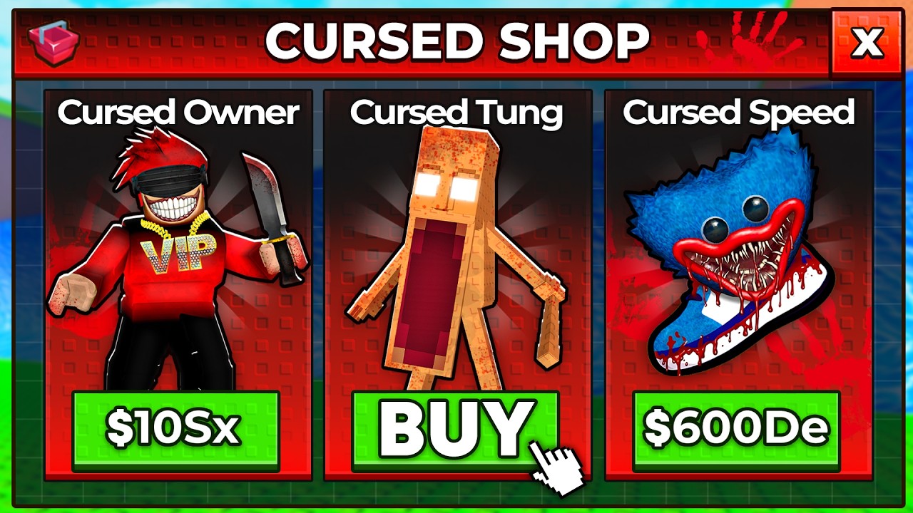 Escape Tsunami, But You Can BUY Cursed Brainrots..