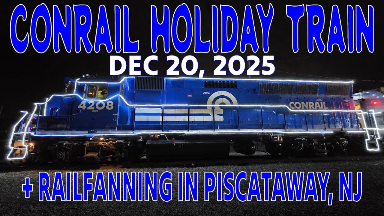 Conrail Holiday Train + Railfanning in Piscataway, NJ 12/20/2025