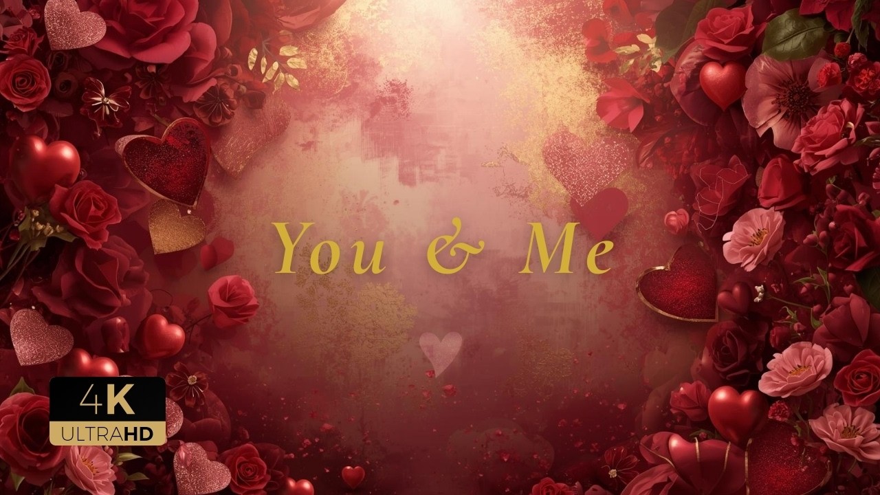 “YOU AND ME - Valentine’s Day💖Background – Luxury Romantic Screensaver 4K”