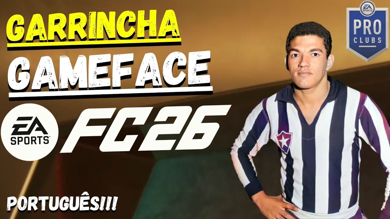 O Garrincha no EA FC 26?! Veja como criar essa Game Face no Pro Clubs 😳⚽ #80