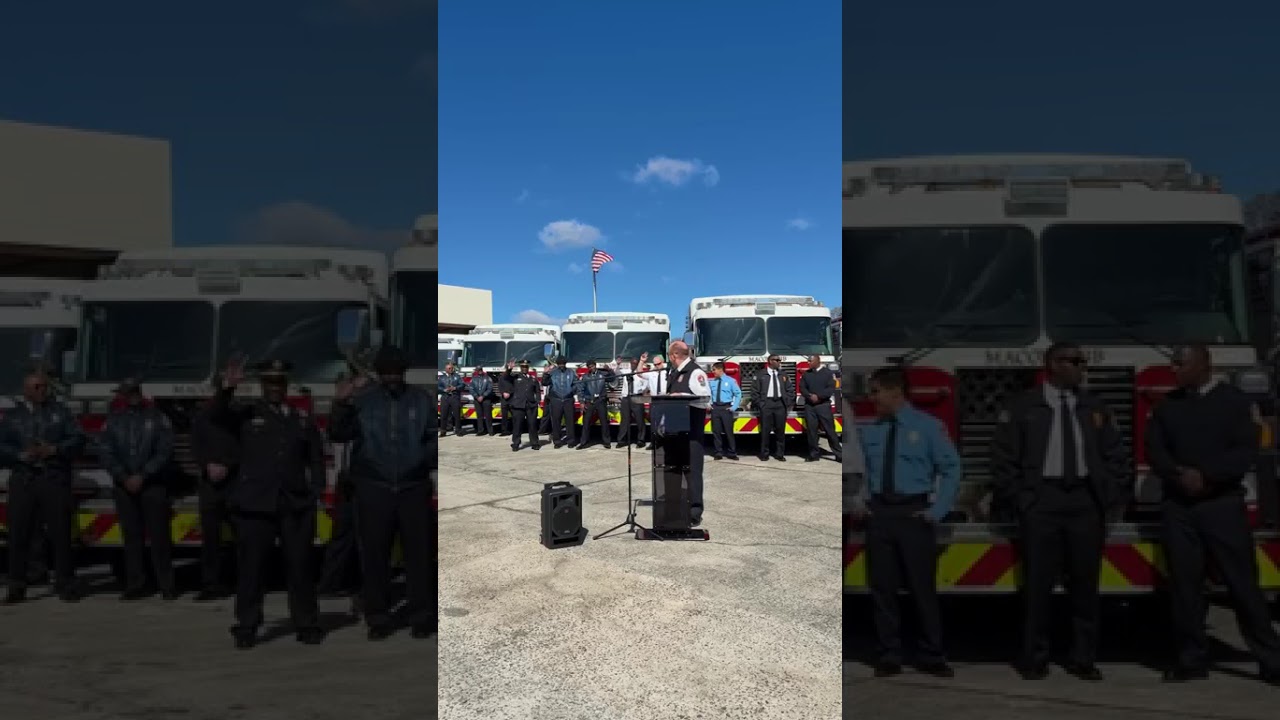 March 17, 2026 Ceremonial Push-In of Eight New Fire Engines