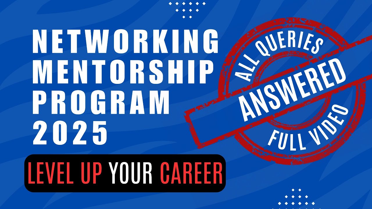 Networking Mentorship Program  #ccna #ccnp #networking #firewall