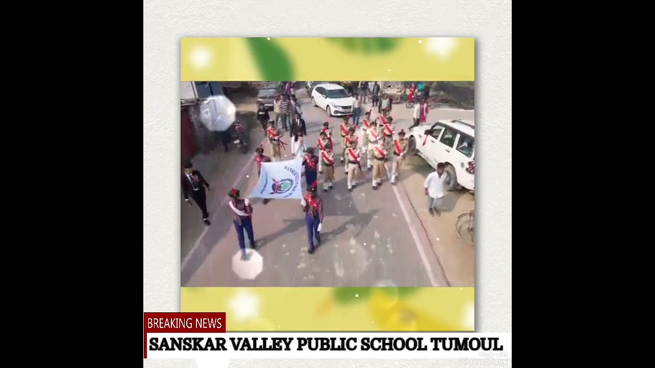March past#DRONE VIEW@SANSKAR VALLEY PUBLIC SCHOOL@@TUMOUL