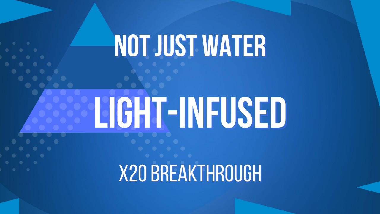 David Schmidt Explains the Light-Infused X20 Water Filtration Breakthrough