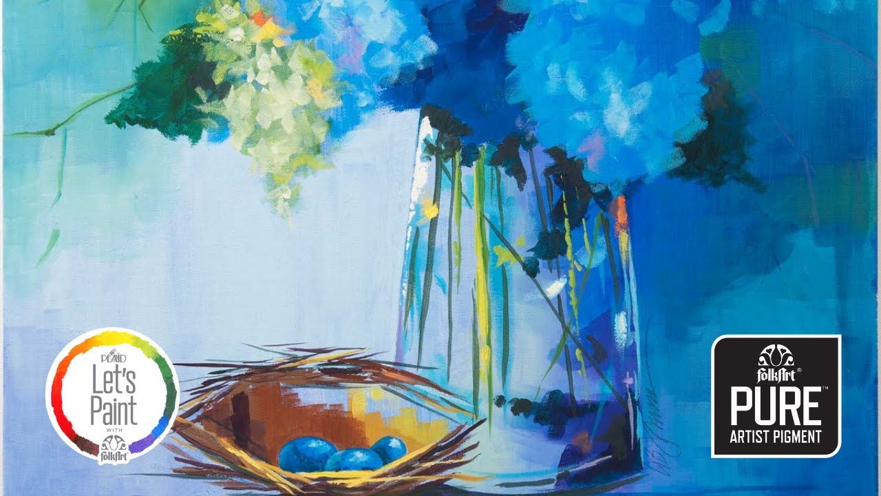 FolkArt Color Lesson Painting Tutorial: Spring's Song